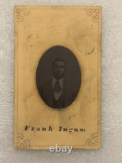 Antique Tintype Photo Of An African American Black Man Identified Louisville KY