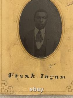 Antique Tintype Photo Of An African American Black Man Identified Louisville KY