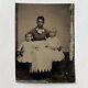 Antique Tintype Photograph Beautiful Young African American Black Woman Nanny