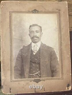 Antique White AFRICAN American Photograph 1900 Black History Kansas City Mo 8x6