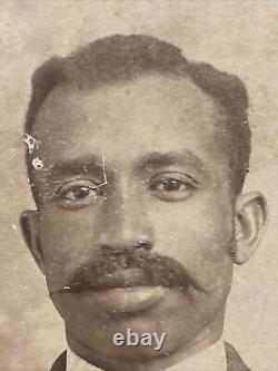 Antique White AFRICAN American Photograph 1900 Black History Kansas City Mo 8x6