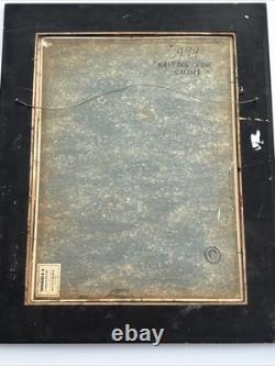 Antique Wpa Painting Black Americana African American Portrait Edgar Kiechle Oil