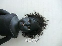 Antique bisque black Germany doll 11 inch with accesories