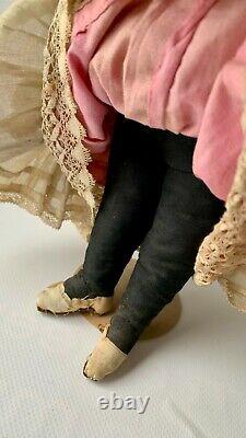Antique black cloth doll dating around 1885 with provenance 14 all original