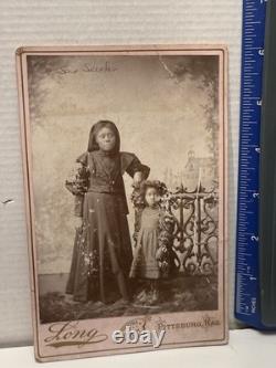 Antique colored African American Cabinet BLACK Woman Child Pittsburg KS E E Long