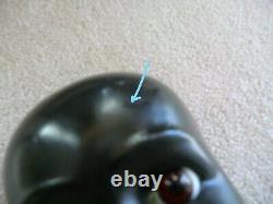 Antique ebony black doll 21 inch, mystery amazing