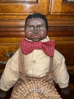 Arnett's Country Store African American Primitive Folk Doll Logan Low # 30/500