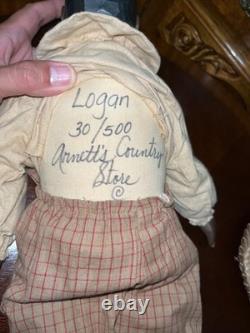 Arnett's Country Store African American Primitive Folk Doll Logan Low # 30/500