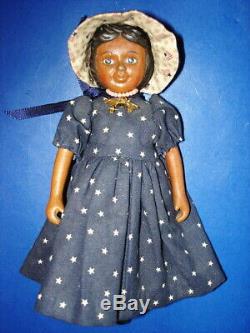 Artist Robert Raikes Dark Wood AA Black HITTY Type Doll in Star Dress 2002-on