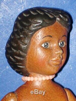 Artist Robert Raikes Dark Wood AA Black HITTY Type Doll in Star Dress 2002-on