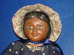 Artist Robert Raikes Dark Wood AA Black HITTY Type Doll in Star Dress 2002-on