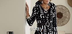 Ashro Formal Black White Ethnic African American Pride Sabella Jacket Dress S