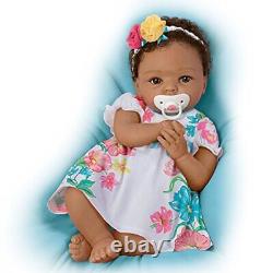 Ashton Drake Gabrielle TrueTouch Silicone African American Black Baby Doll 16