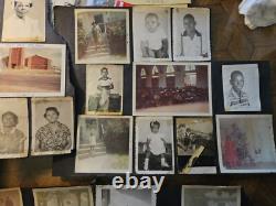 BIG LOT 130+ African-American Black People Family Snapshot Photo c1935-1970s NYC