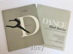 BLACK DANCE in America Rare 1983 AFRICAN AMERICAN Performance PROGRAM + Ephemera