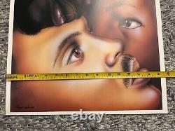 BLACK IS BLACK 20x15 Prints by Larry Poncho Brown 1988 African American Art VTG