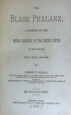 BLACK PHALANX History of AFRICAN AMERICAN SOLDIERS Revolutionary Civil War 1812