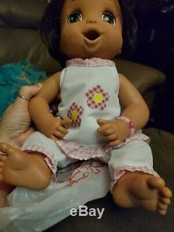 Baby alive doll 2006 Soft Face African American Black Talking hasbro