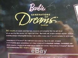 Barbie 50th Anniversary Black Generations Of Dreams & Necklace New