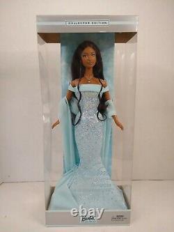 Barbie Birthstone Collection March/Aquamarine African American/Black 2002 NRFB