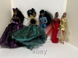 Barbie Black African American Lot of 4 5 Dolls 11.5 Mattel & Olmec/Read
