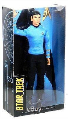 Barbie Black Label Star Trek 50th Anniversary Kirk Spock Uhura 3 Doll Set