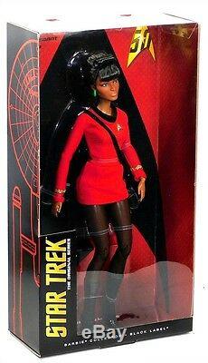 Barbie Black Label Star Trek 50th Anniversary Kirk Spock Uhura 3 Doll Set