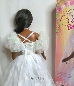 Barbie Bride African American My Size 3' tall black doll withBox 1994 Wedding Vtg