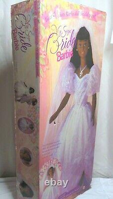 Barbie Bride African American My Size 3' tall black doll withBox 1994 Wedding Vtg