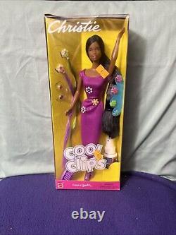 Barbie Cool Clips Christie African American Long Hair Rare Mattel 50599? IOB