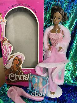 Barbie Doll 1981 Pink & Pretty Christie Black Aa 3555 Vintage