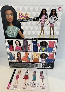 Barbie Fashionistas #34 B Fabulous Doll- AA African American Rare Mint Pamphlet