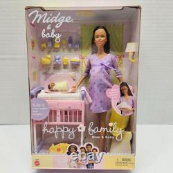 Barbie Happy Family AFRICAN AMERICAN PREGNANT MIDGE & BABY AA Black RARE NEW