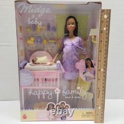 Barbie Happy Family AFRICAN AMERICAN PREGNANT MIDGE & BABY AA Black RARE NEW