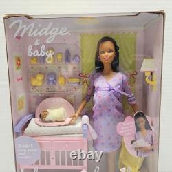 Barbie Happy Family AFRICAN AMERICAN PREGNANT MIDGE & BABY AA Black RARE NEW