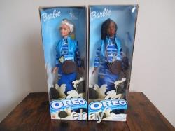 Barbie Oreo Mattel X2 Nib #55195 African American #55194 Caucasian