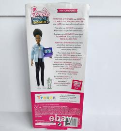 Barbie Robotics Engineer African American Black Doll 2018 Career of the Year NIB