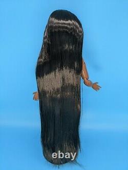 Barbie Signature Looks Doll Model #2 Elle Custom Reroot Dk Brown Black Hair ooak