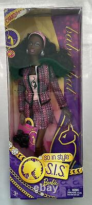 Barbie So In Style S. I. S. BABY PHAT CHANDRA (Mbili) AA African Doll X7926 NRFB