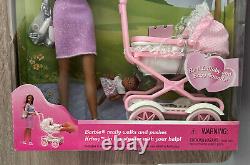 Barbie Walking Barbie and Baby Sister Krissy African American Doll 1999 NIB