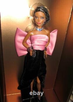 Barbie Yves Saint Laurent YSL Black & Pink Paris Evening Gown with big bow NRFB