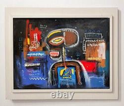 Basquiat Painting African-American Art Black Artist- Graffiti/urban Painting