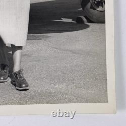 Beautiful African American Black Female Photo Twin Engine Plane 1940s 50s Read