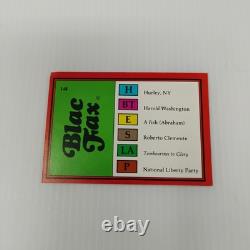 BlacFax Blac Fax Trivia Game African American Black Culture History Vintage 1985