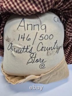 Black African American Doll Anna by Maynard Arnett's Country Store 146/500