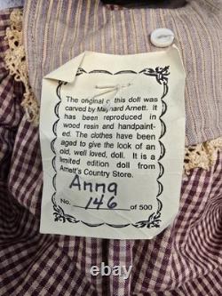 Black African American Doll Anna by Maynard Arnett's Country Store 146/500