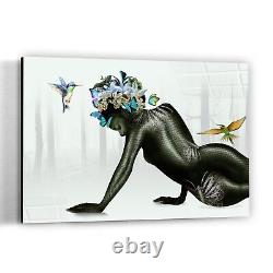 Black African American Framed Canvas, Black Women Art, Home Art Gift