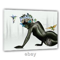 Black African American Framed Canvas, Black Women Art, Home Art Gift