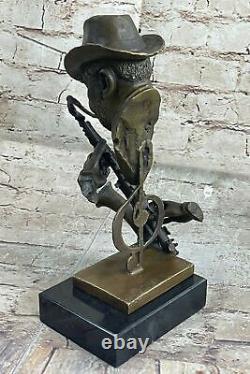 Black African American Trumpet Horn Player Jazz Musician Bronze Marble Statue