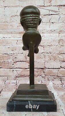 Black African American Trumpet Horn Player Jazz Musician Bronze by Williams